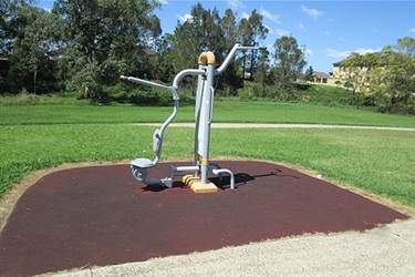 Fitness equipment at Endeavour Sports Reserve