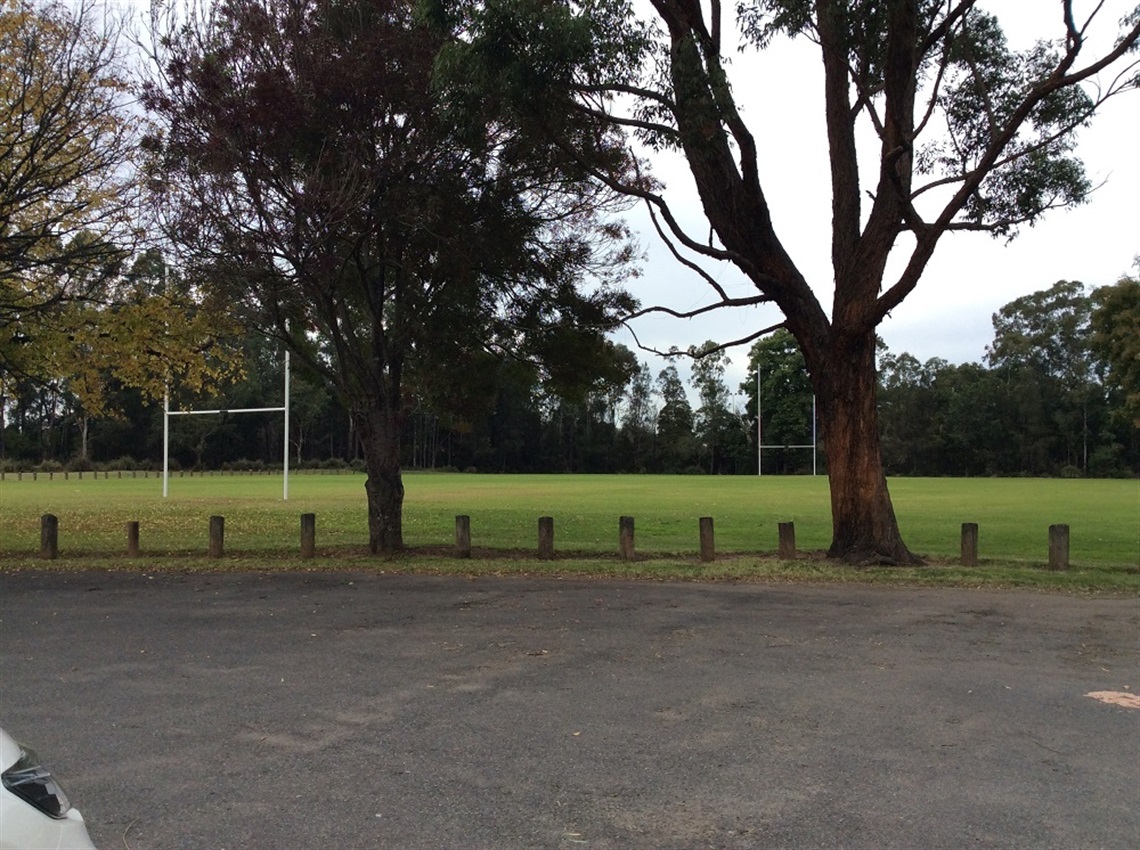 Football goal posts at Cabramatta Sports Ground 