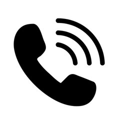 Phone call icon and telephone symbol