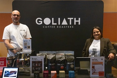 Goliath Coffee Roaster stall at the Fairfield Food Forum