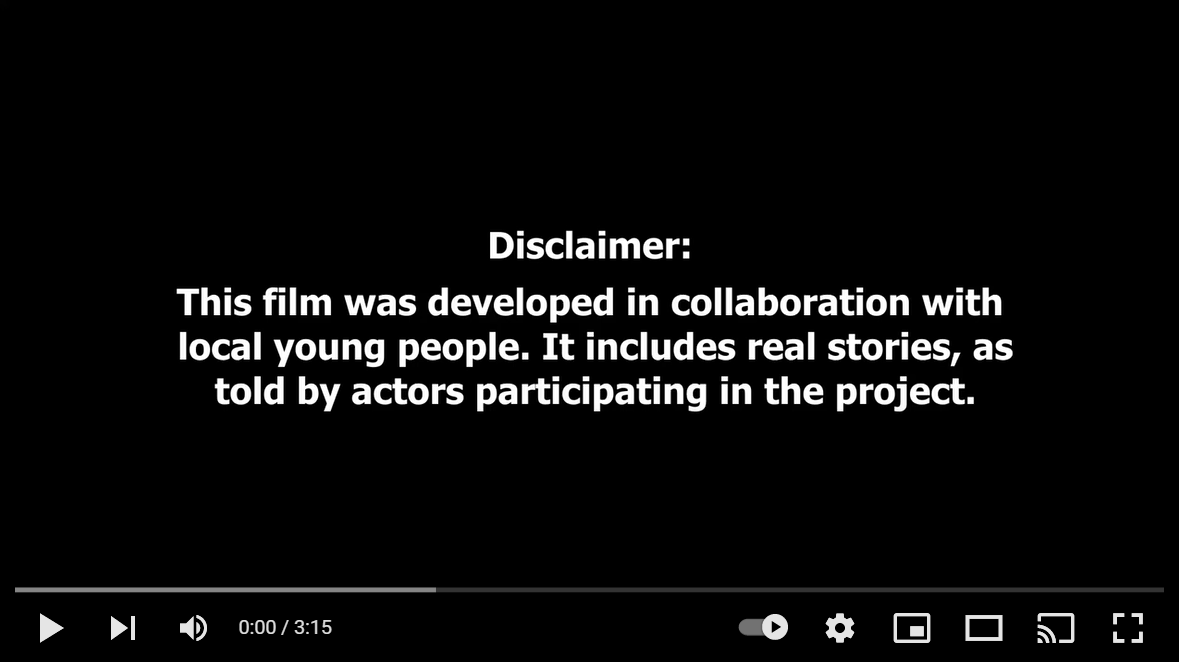 Screenshot of the Responsible Gambling Community of Practice Facilitation Project film