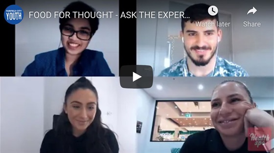 Screenshot of FOOD FOR THOUGHT - ASK THE EXPERTS Q AND A video on Youtube 