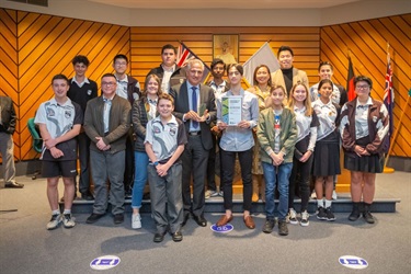 Award winning group Wolfgang Robotics from Bossley Park High School