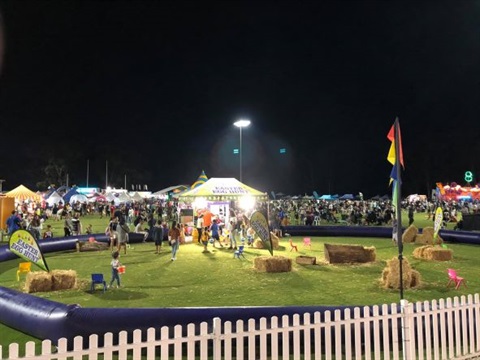 2021 Fairfield Easter Fair at night