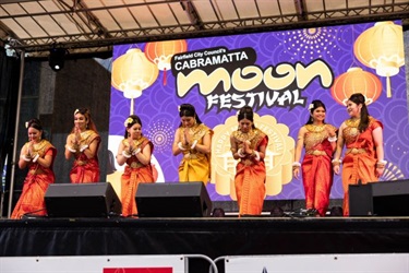 Cambodian Dance Group performing on stage