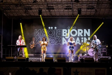 Bjorn Again performing on stage