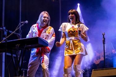 Bjorn Again performing on stage