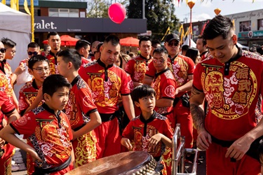Lion Dance group Cabramatta Moon Festival 2022