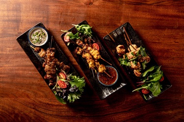 Zaap by Chang restaurant mixed skewers