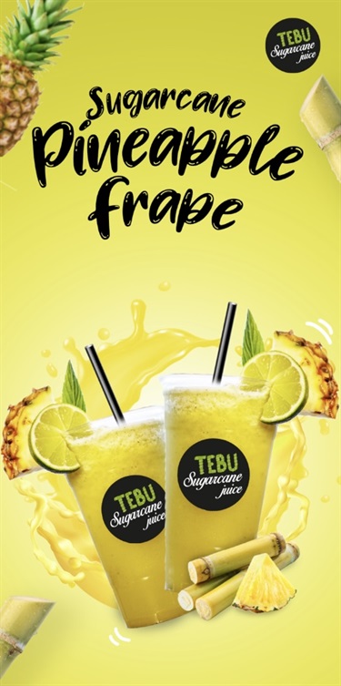 Tebu Sugarcane Juice pineapple frappe