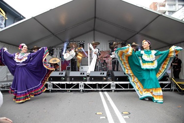Victor Valdes Mariachis took to the stage and impressed onlookers with a combination of traditional songs and dancing.
