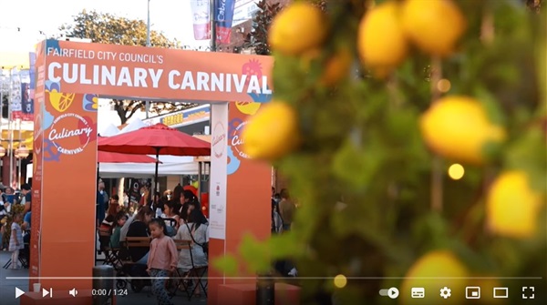 Screenshot of Cabramatta Culinary Carnival 2022 video on Youtube. Click the image to watch the video on YouTube.