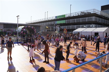 Roller skating rink at Fairfield Spring Fest 2022