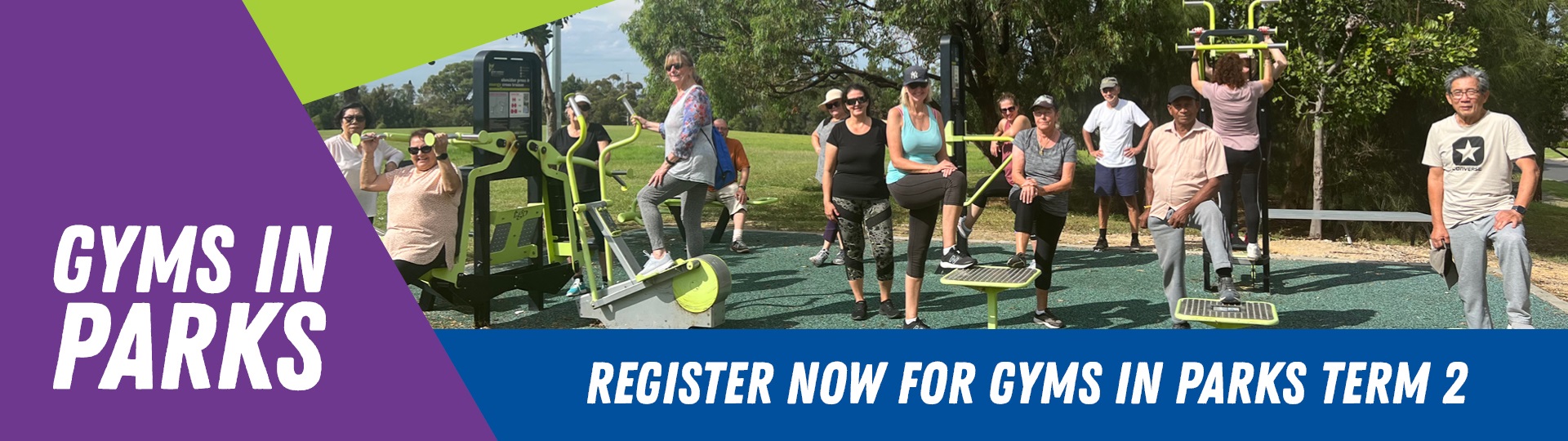 Gyms in Parks - register now for gyms in parks term 2