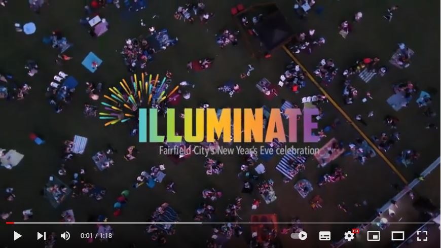 Screenshot of Cabramatta Illuminate 2022 video on Youtube