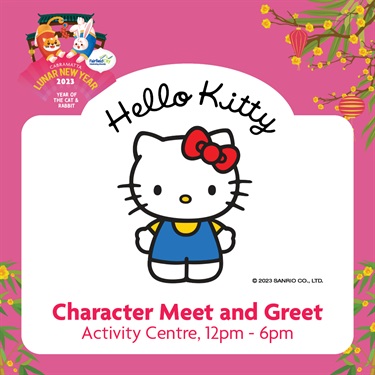 Hello Kitty Character Meet and Greet - Activity Centre, 12pm-6pm