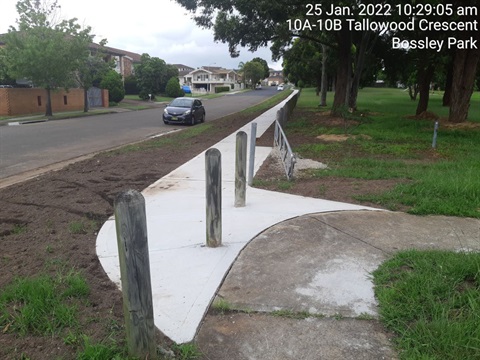 Tallowood Crescent footpath photo after it has been fixed