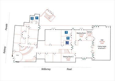 Ground floor plan of Cabramatta Community Centre