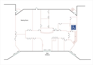 Floor plan of Wetherill Park Community Services Centre