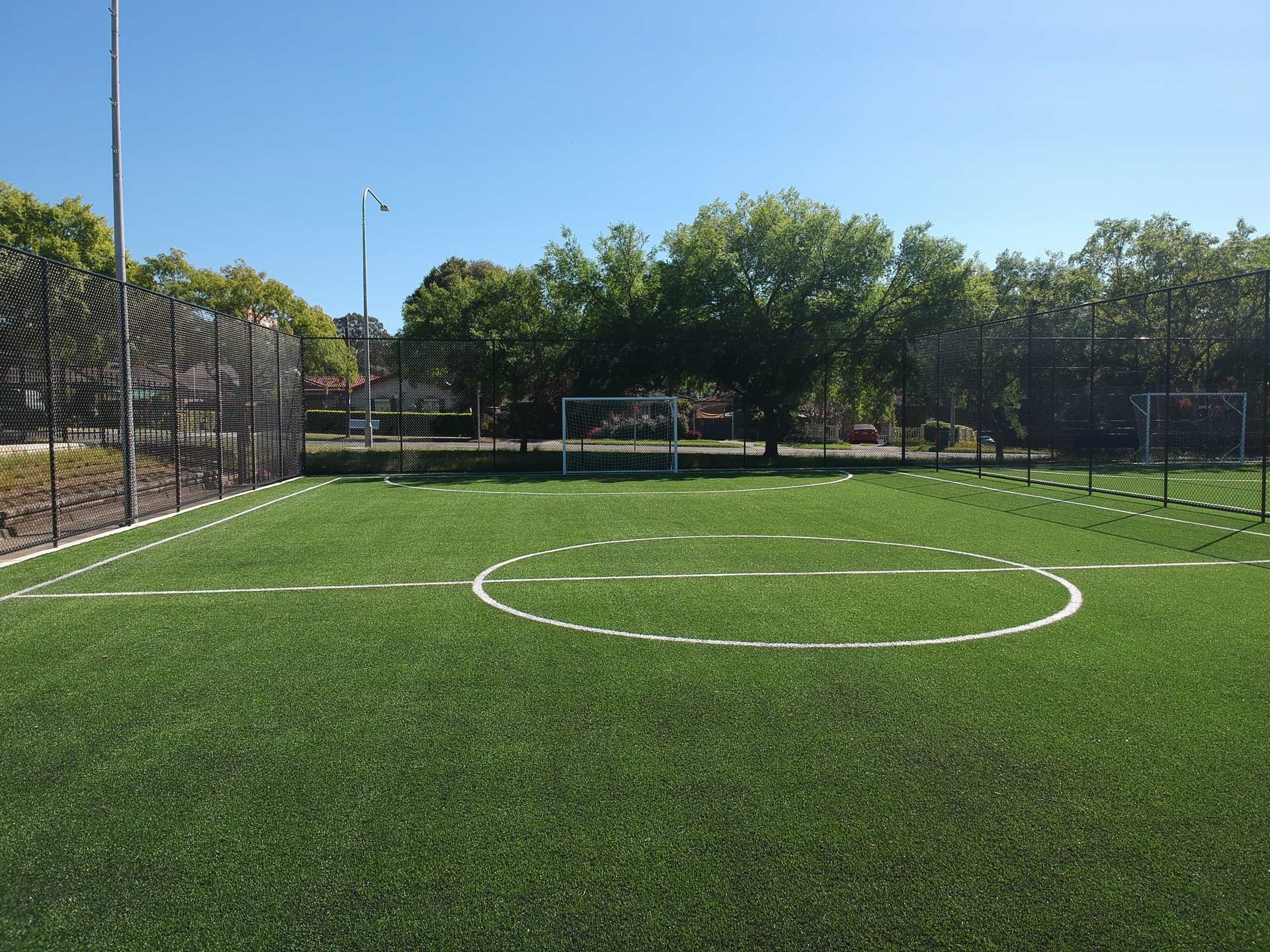 Photo of the outdoor futsal court at Emerson Park