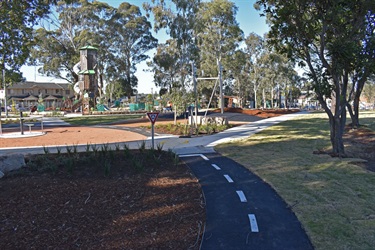 Tricycle path at Fairfield Heights Park
