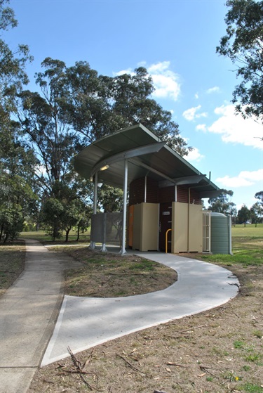 Public restroom block
