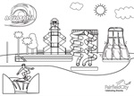 LG Week - Aquatopia colouring-in page for kids