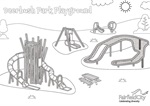 Deerbush Park Playground colouring-in stencil