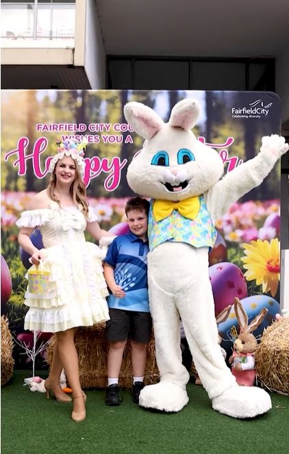 Screenshot of Easter celebrations at Thomas Ware Plaza Fairfield