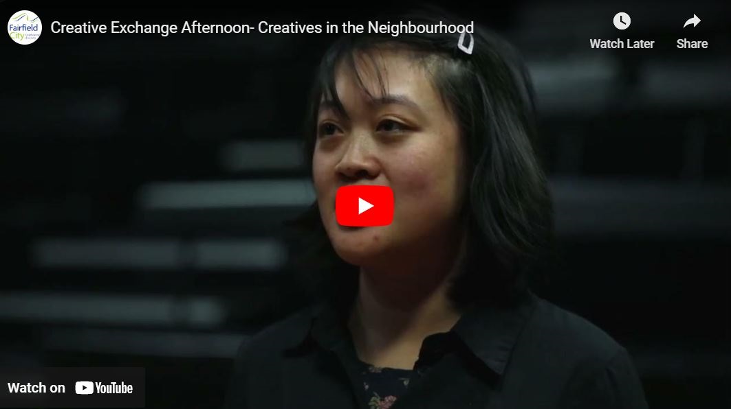 Screenshot of Creative Exchange Afternoon - Creatives in the Neighbourhood video on Youtube