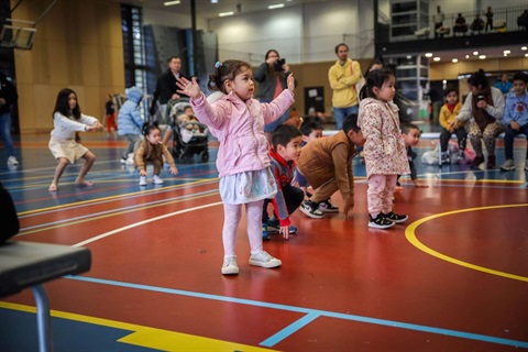 Fairfield Youth and Community Centre active fest kids exercising