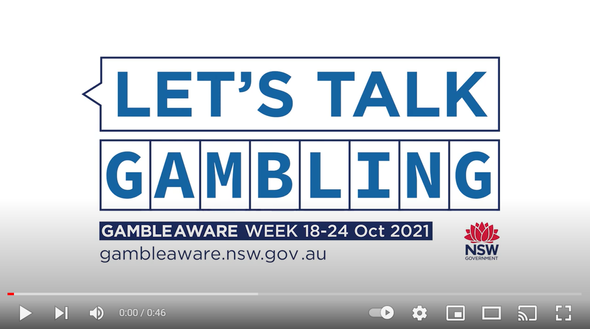 Screenshot of the Let's Talk Gambling film