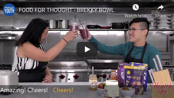 Screenshot of FOOD FOR THOUGHT - BREKKY BOWL video on Youtube 