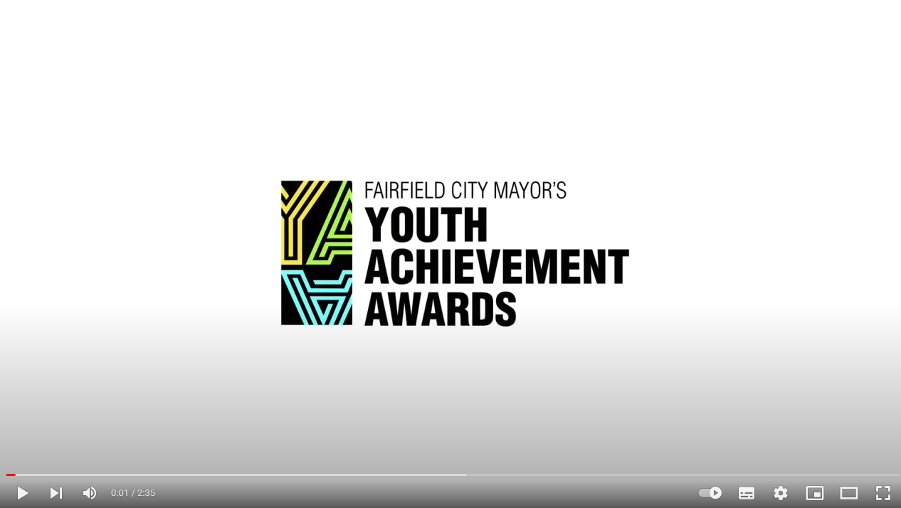 Screenshot of Youth Achievement Awards video