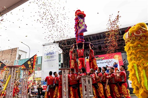 Jin Wu Koon performing Cabramatta Moon Festival 2024.