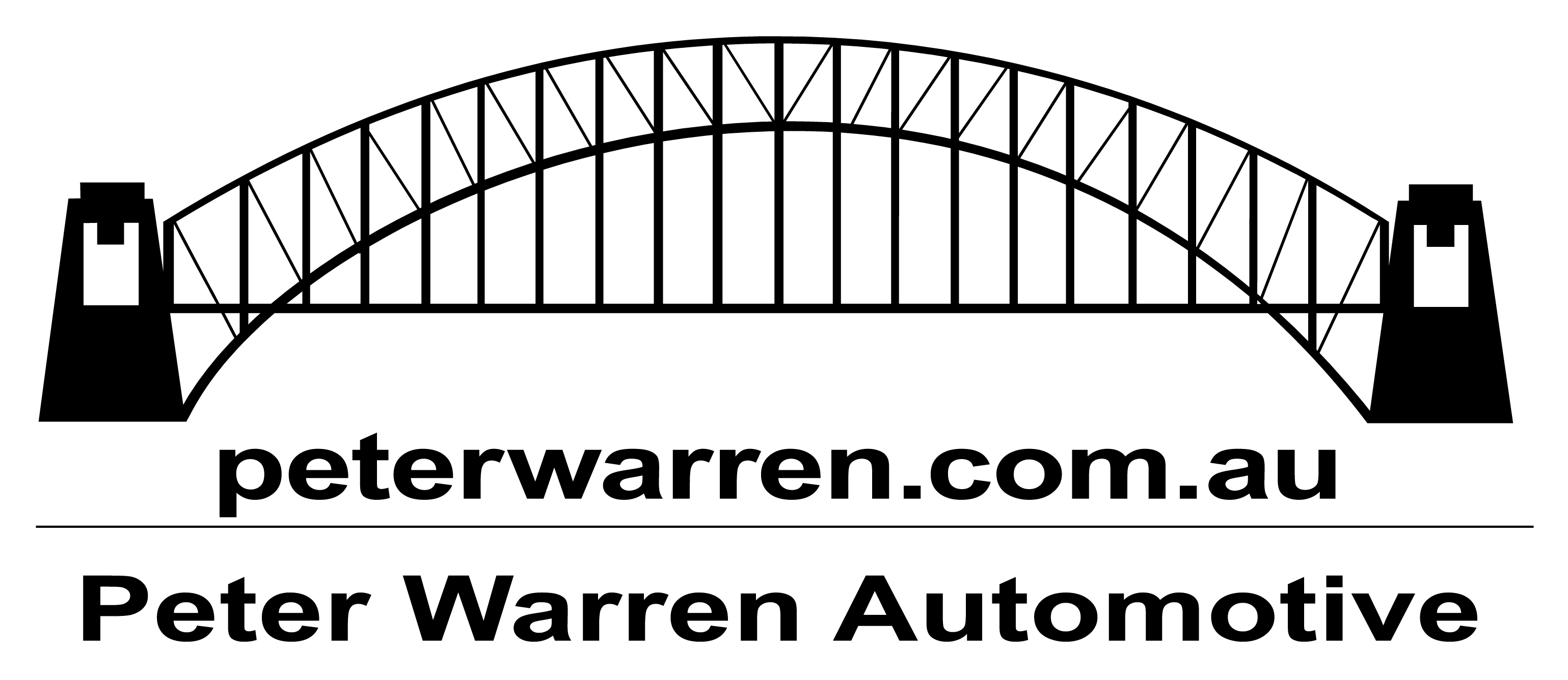 Peter Warren black logo. 