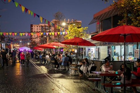 Streets of Fairfield at night