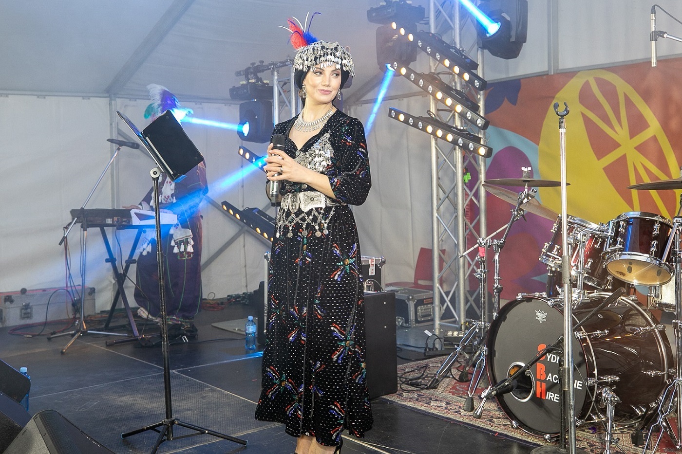 Sonia Odisho performing at Culinary Carnival 2022