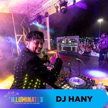 DJ Hany performing for crowd