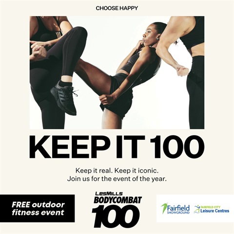 People practicing Body Combat 100