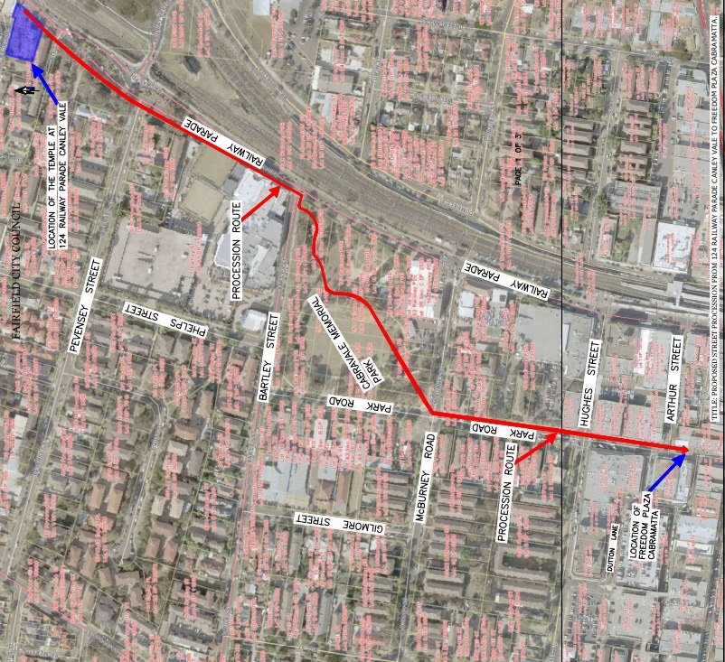 Process RouteTien Hau Temple 2025 Mazu Parade Process Route.