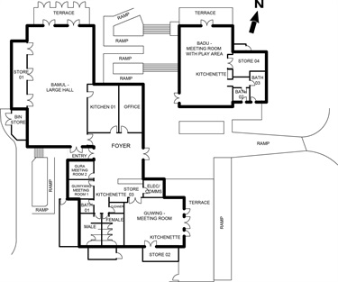 The Hub@Bonnyrigg Evacuation Diagram
