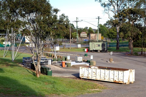 Inside the Recycling Drop-Off Centre