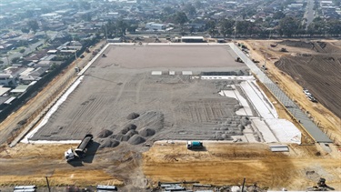New synthetic grass fields construction 3