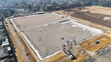 New synthetic grass fields construction 4