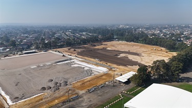 New synthetic grass fields construction 8
