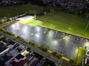 Endeavour Sports Park multipurpose courts upgrade progress 9