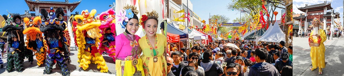 Photo collage of Cabramatta Moon Festival 