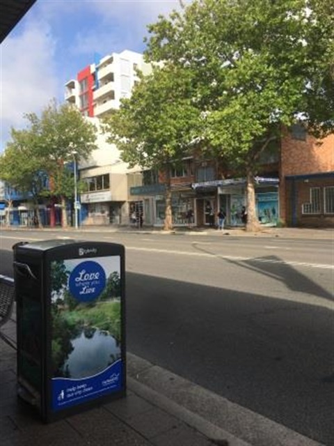 Smart rubbish bin in Fairfield