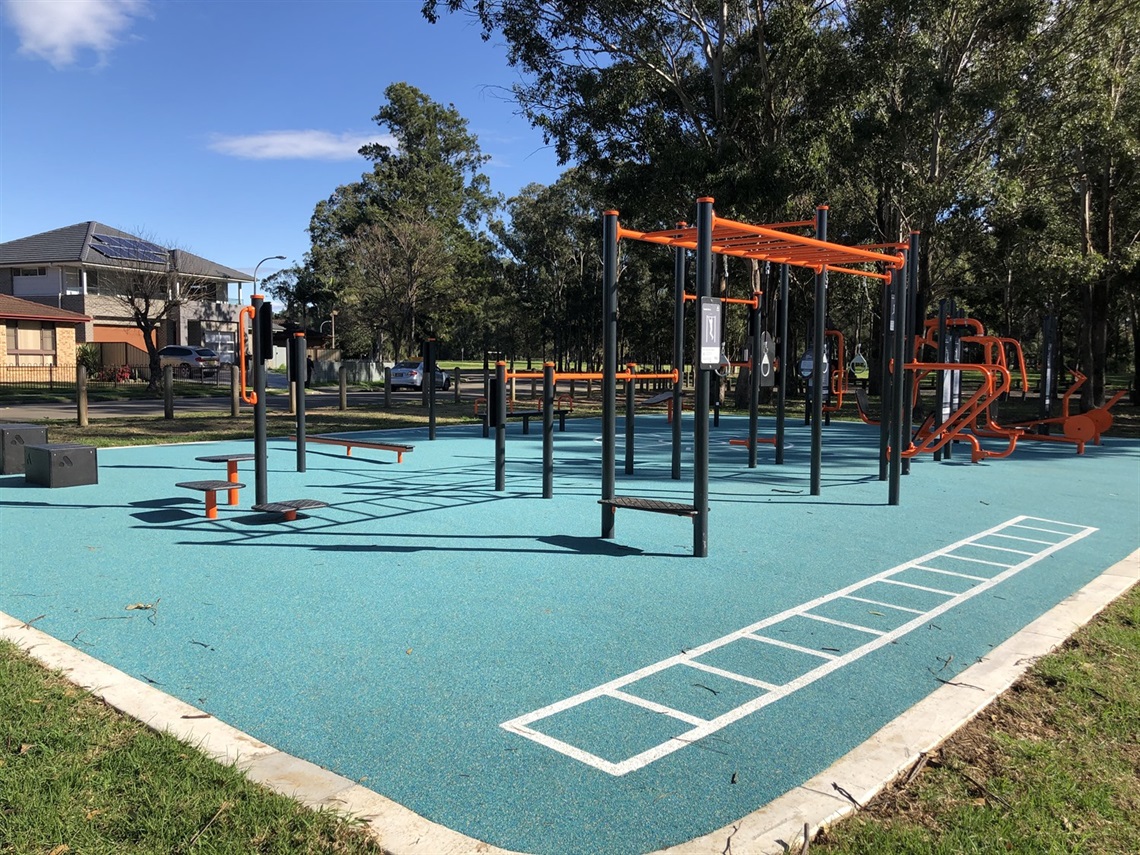 Outdoor Gym Equipment at Powhatan Reserve